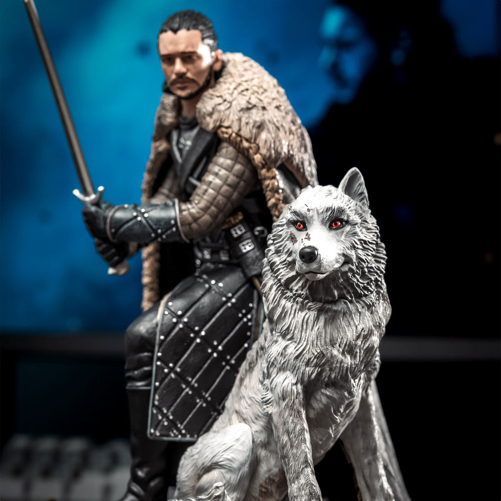 Produktbild Game of Thrones - Jon Snow mit Schattenwolf Diorama