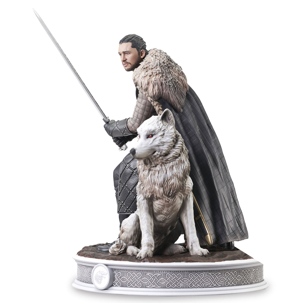 Produktbild Game of Thrones - Jon Snow mit Schattenwolf Diorama