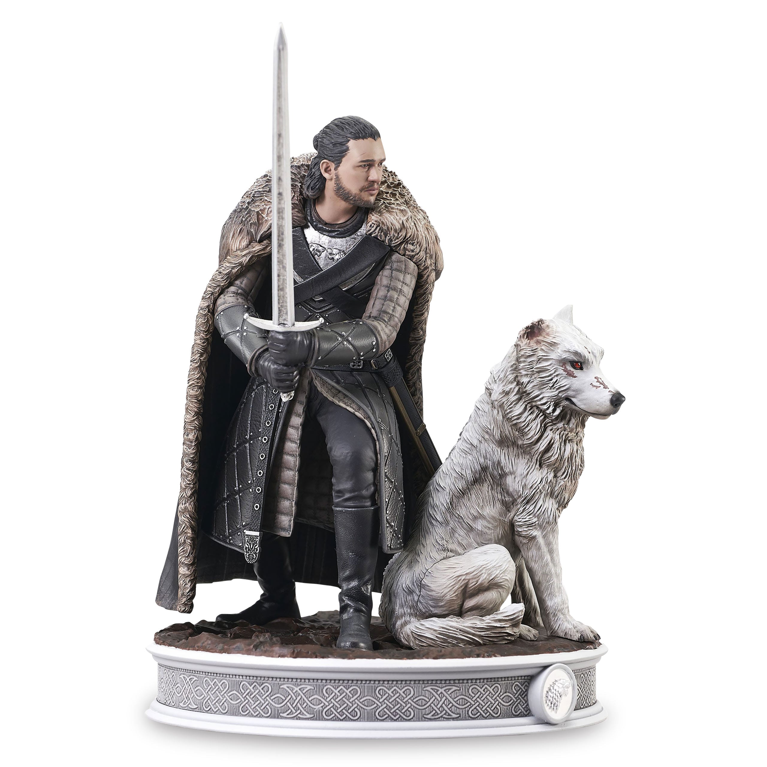 Produktbild Game of Thrones - Jon Snow mit Schattenwolf Diorama