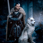 Produktbild Game of Thrones - Jon Snow mit Schattenwolf Diorama