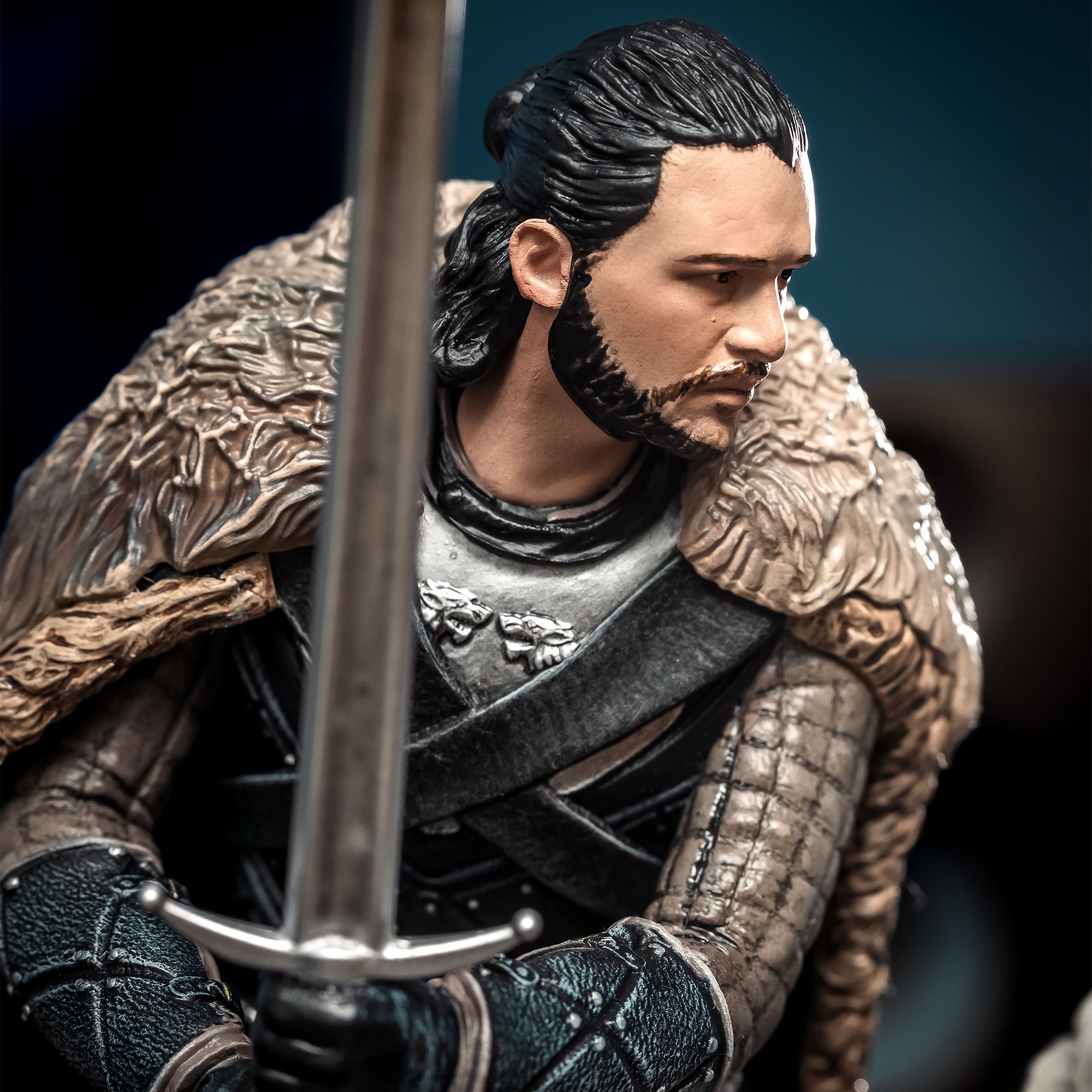 Produktbild Game of Thrones - Jon Snow mit Schattenwolf Diorama