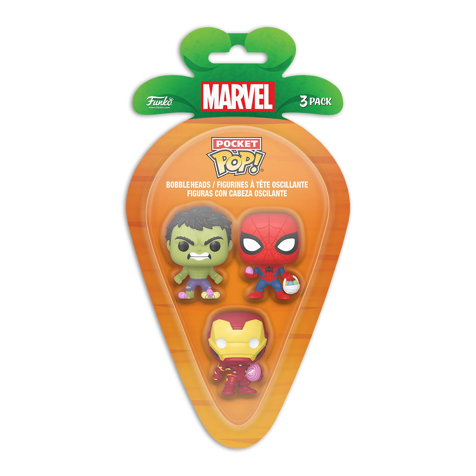 Produktbild Marvel Funko Pocket Pop 3er Figuren Set Oster-Edition