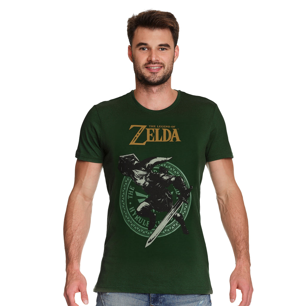 Zelda - Link Pose T-Shirt grün