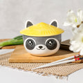 Produktbild Waschbär Kawaii Schale mit Deckel für Anime Fans