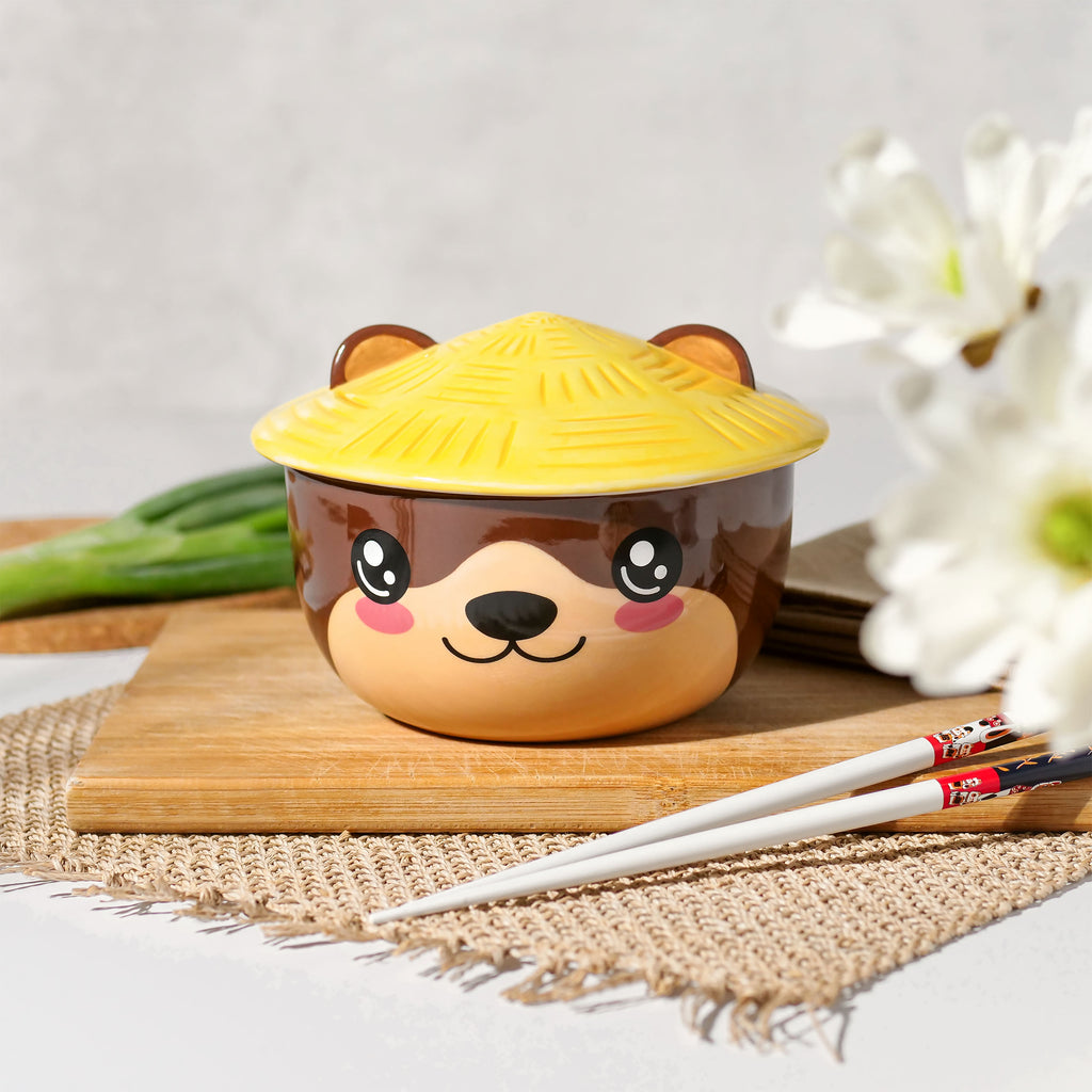 Otter Kawaii Schale mit Deckel für Anime Fans