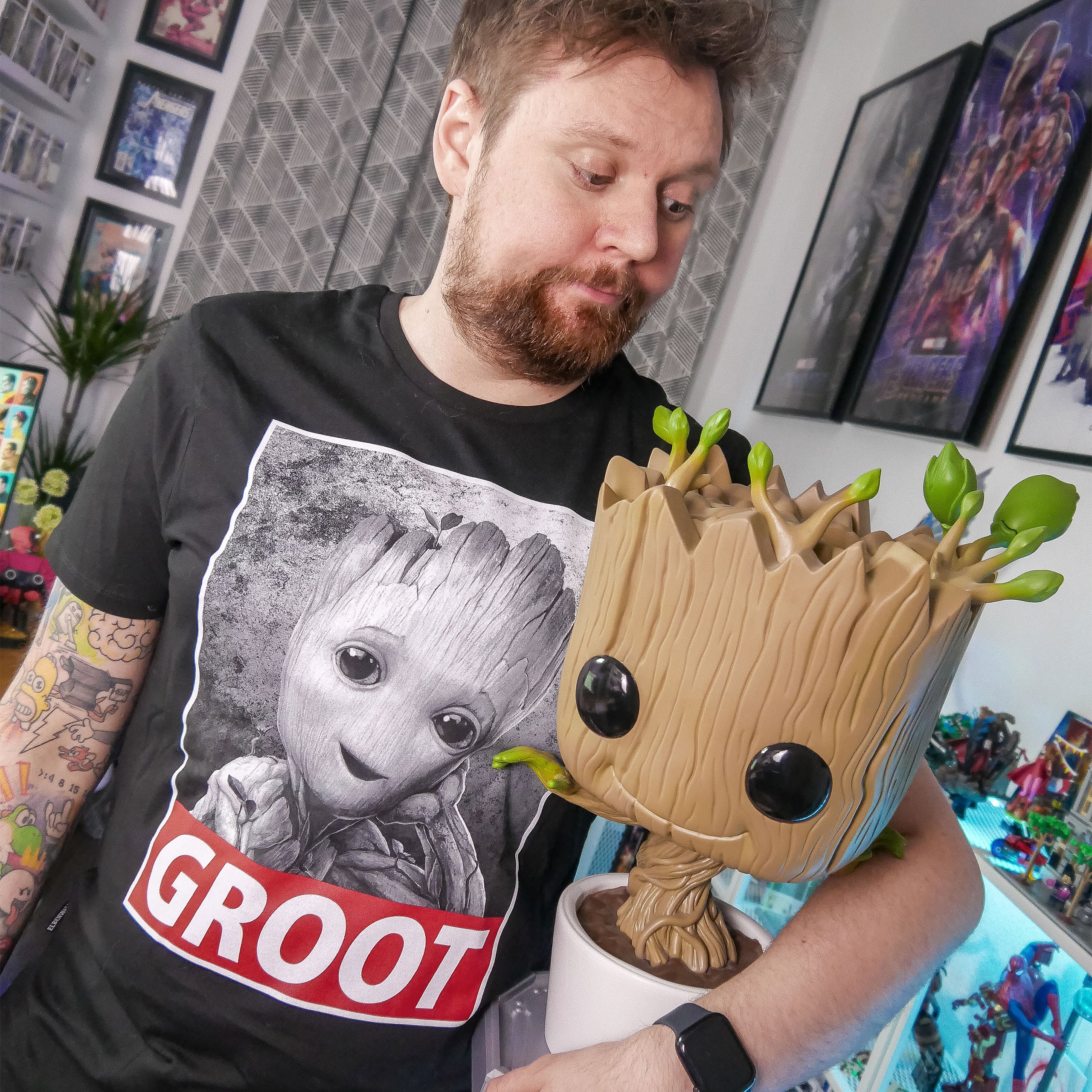 Produktbild Baby Groot T-Shirt schwarz - Marvel