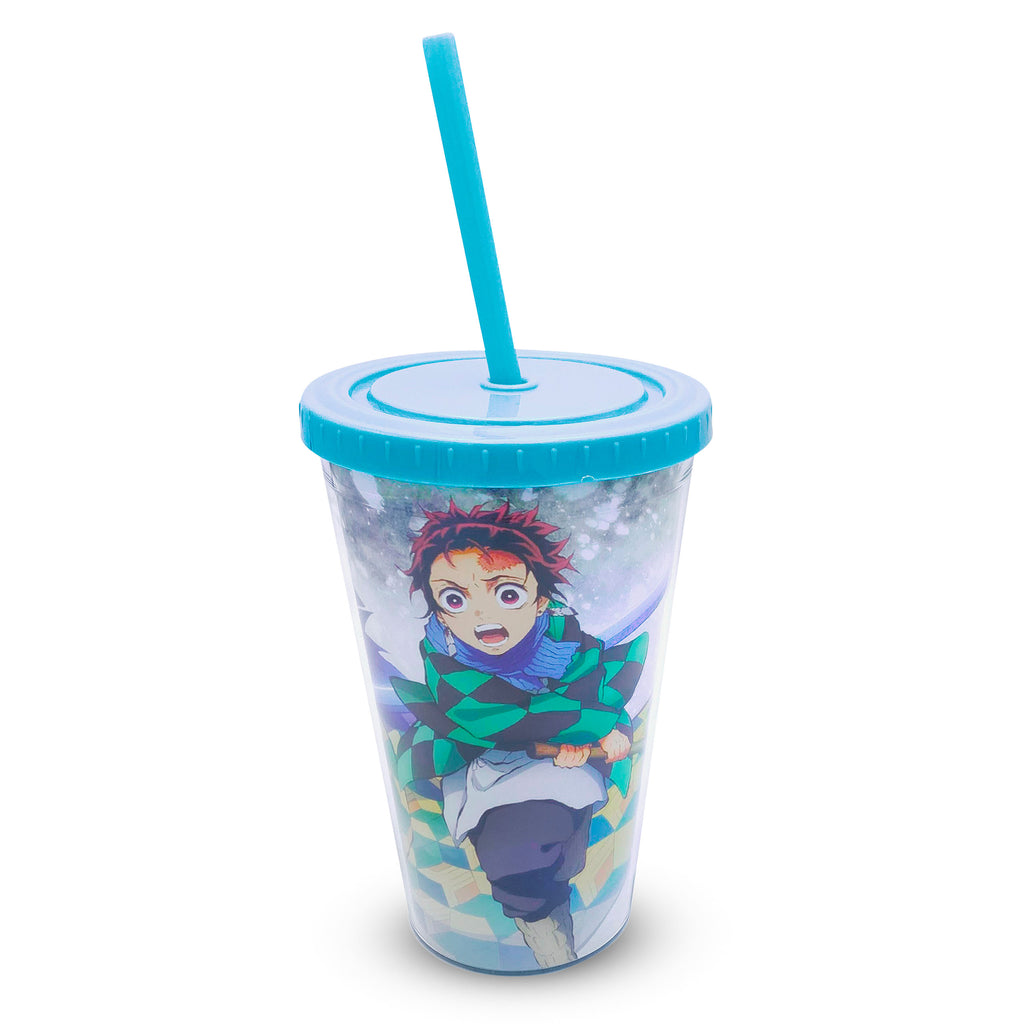 Produktbild Demon Slayer - Tanjiro Kamado Trinkbecher mit Strohhalm