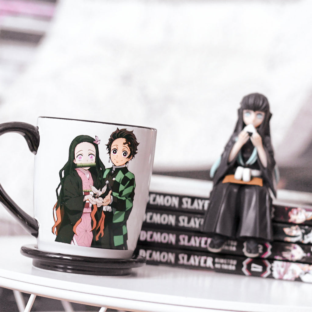 Demon Slayer - Nezuko & Tanjiro Kamado Tasse mit Deckel