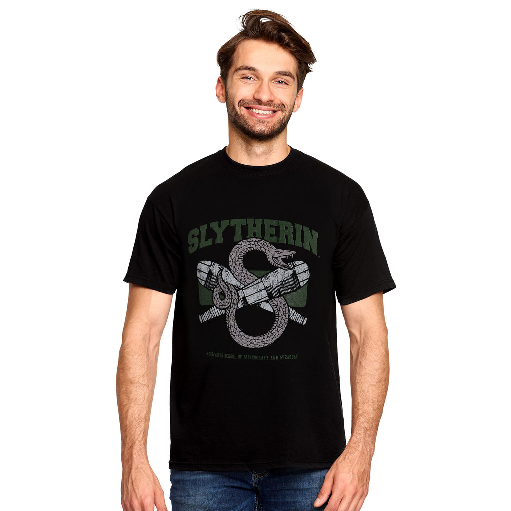 Produktbild Slytherin Quidditch College T-Shirt schwarz - Harry Potter