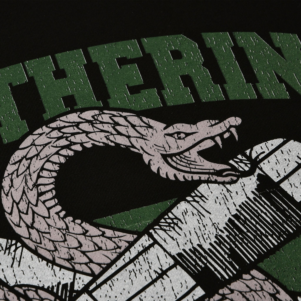 Produktbild Slytherin Quidditch College T-Shirt schwarz - Harry Potter