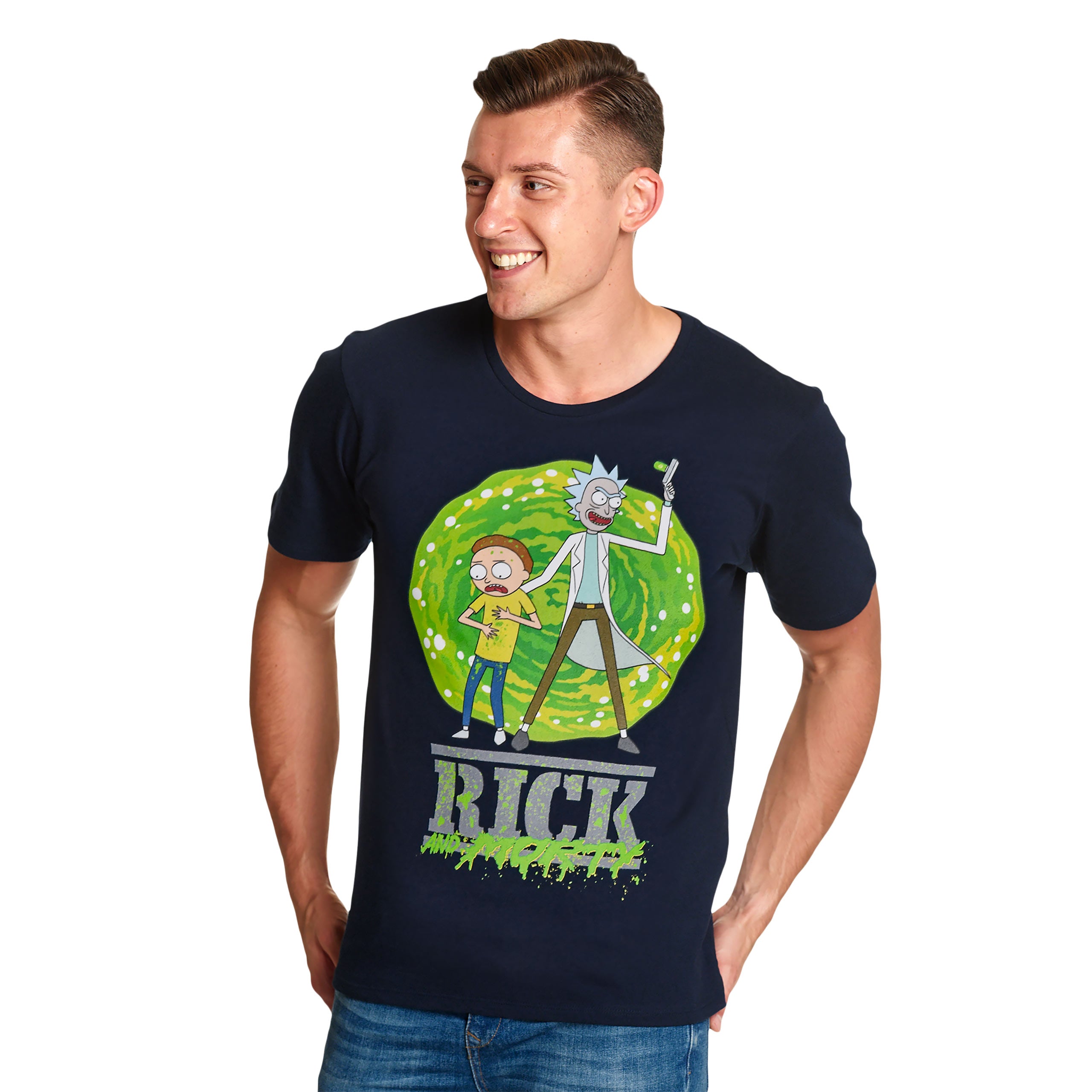 Product image Rick and Morty - Portal T-Shirt blue