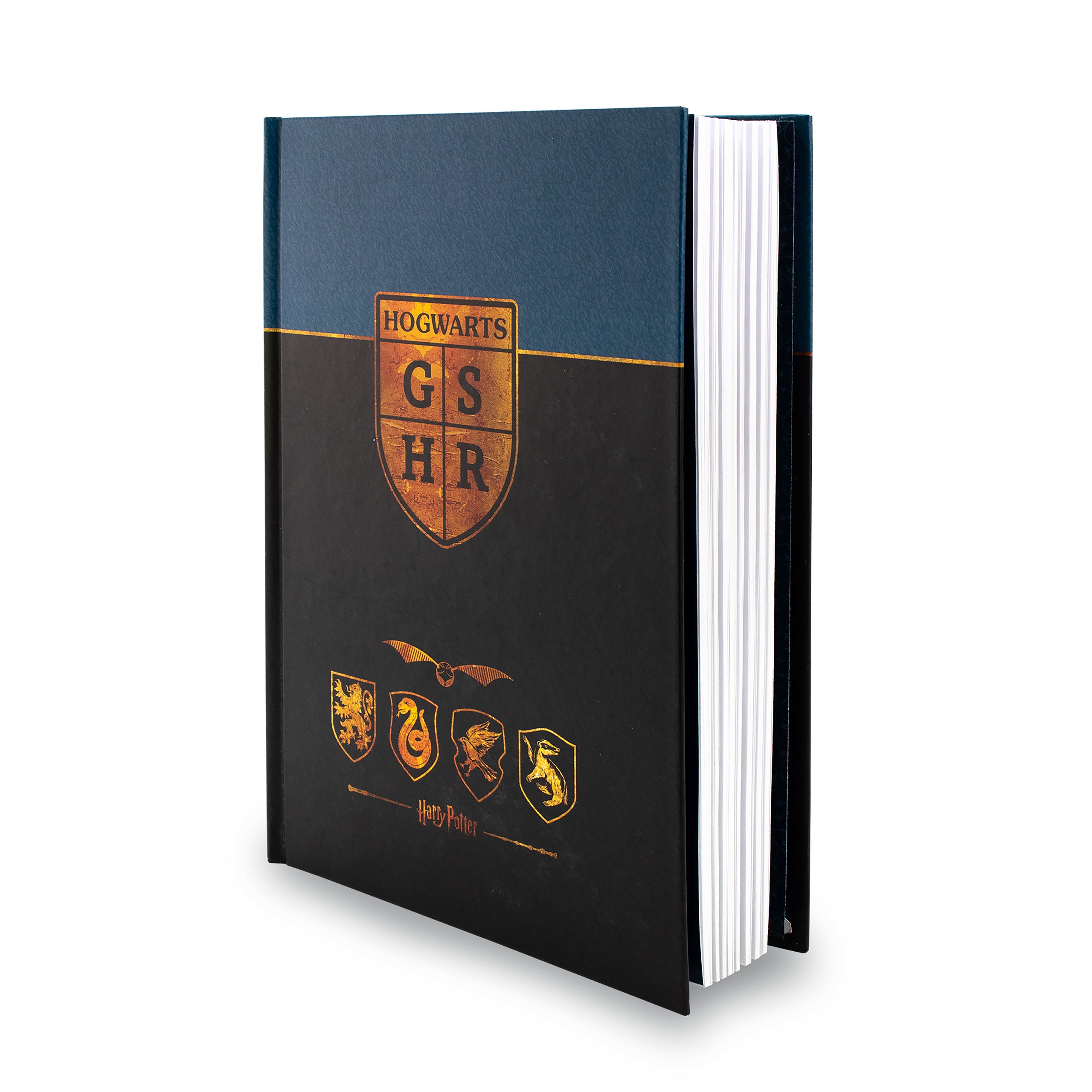 Produktbild Harry Potter - Hogwarts Häuser Wappen Notizbuch A5