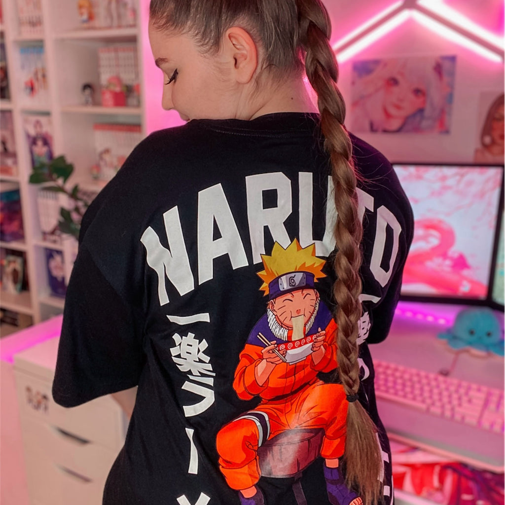 Naruto - Ichiraku Ramen Oversize T-Shirt schwarz