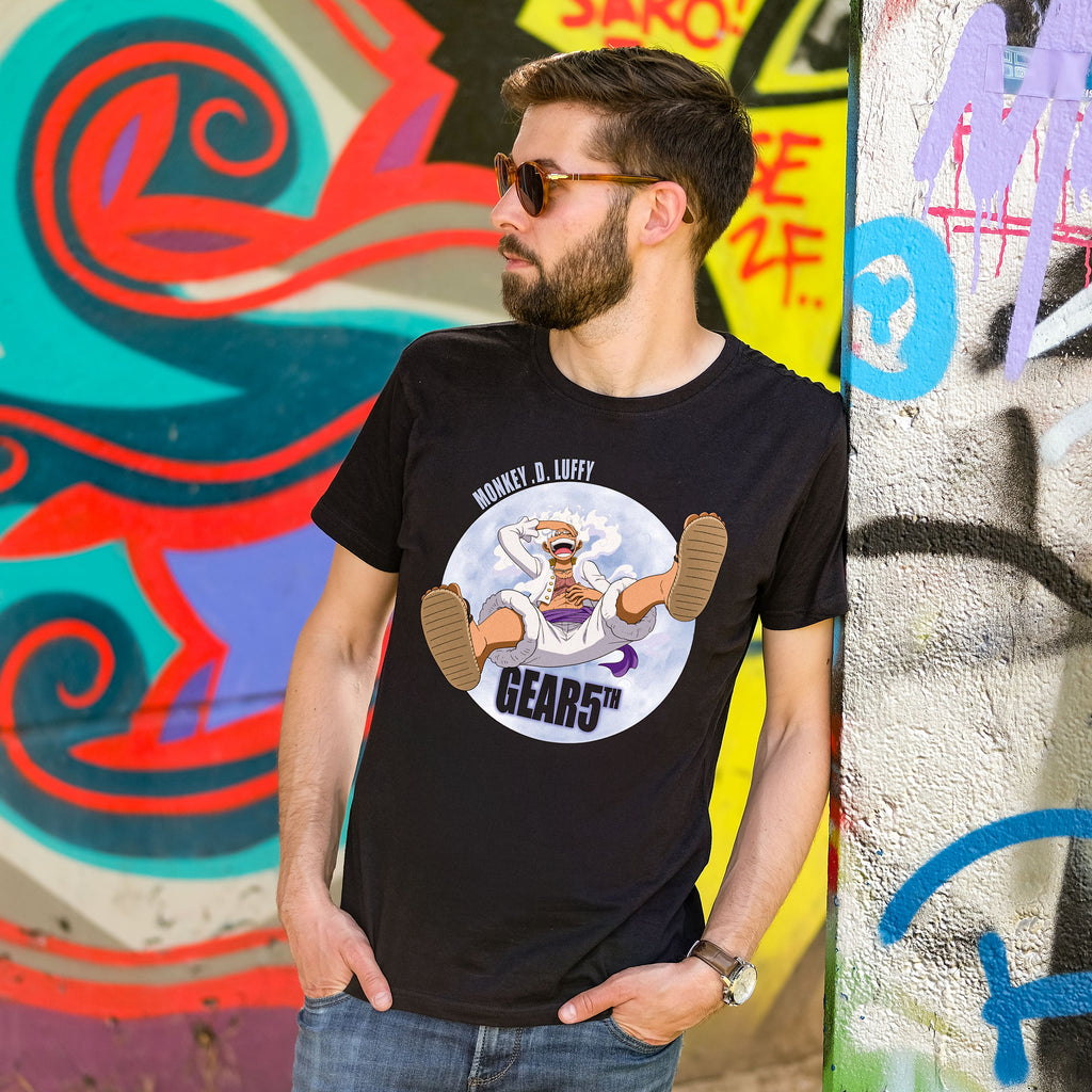 One Piece: Gear 5 - Monkey D. Luffy T-Shirt schwarz