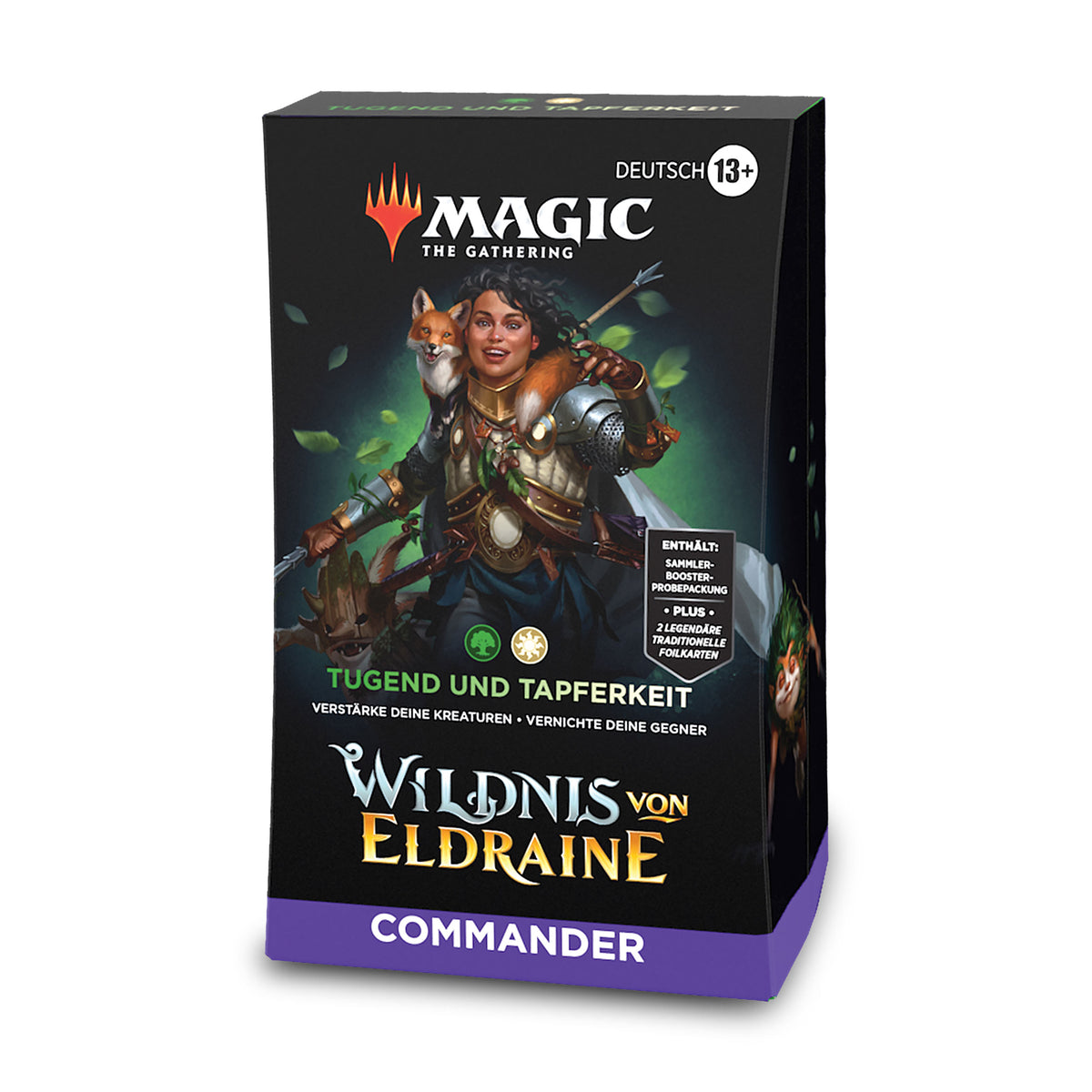 Produktbild Wildnis von Eldraine Tugend und Tapferkeit Commander Deck - Magic The Gathering