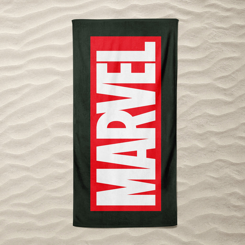 Produktbild Marvel - Logo Badetuch schwarz