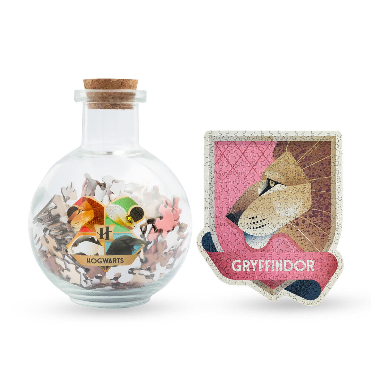 Produktbild Gryffindor Wappentier Puzzle in Zaubertrank-Flasche - Harry Potter