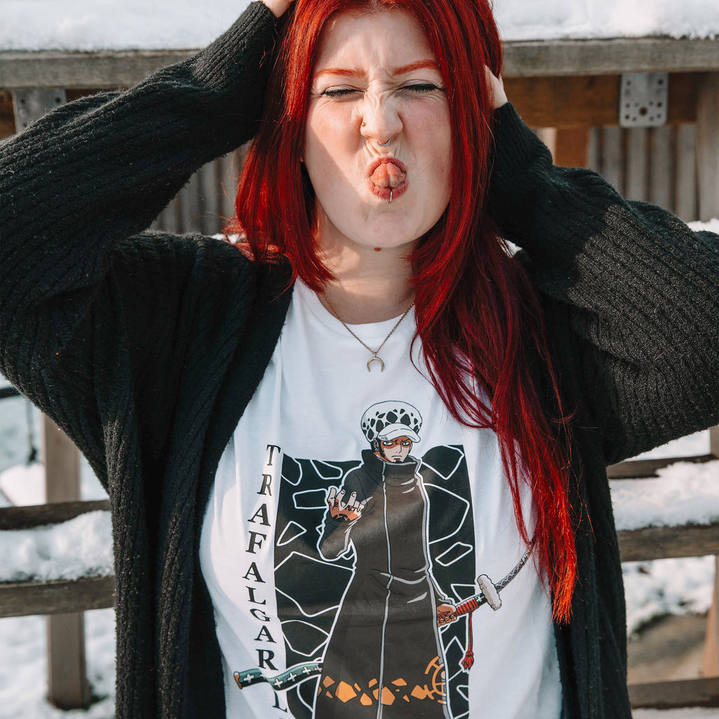 One Piece - Trafalgar Law T-Shirt weiß