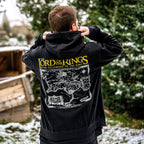 Produktbild Der Herr der Ringe - Karte von Mittelerde Hoodie schwarz