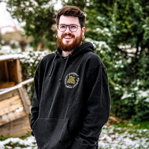 Produktbild Der Herr der Ringe - Karte von Mittelerde Hoodie schwarz