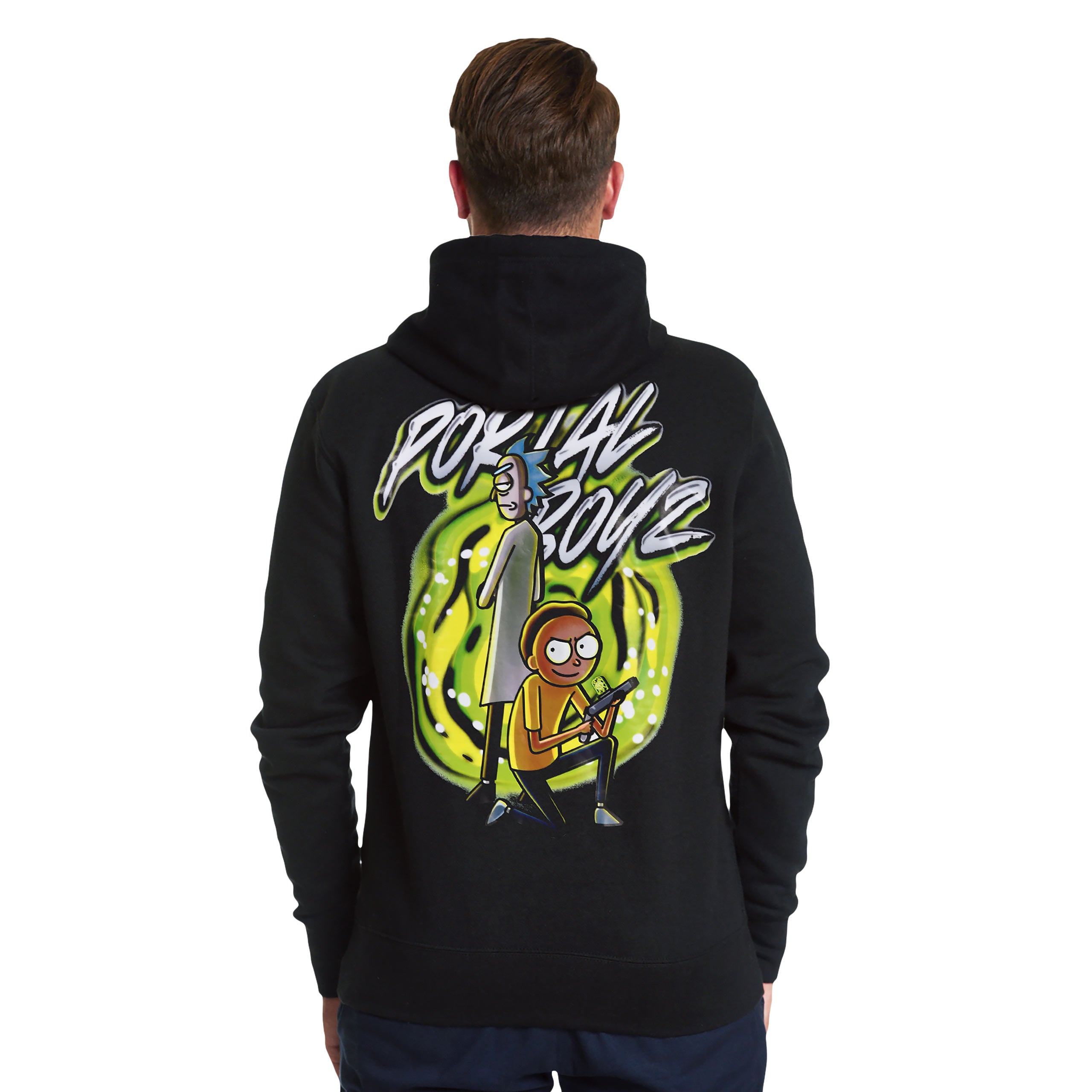 Product image Rick and Morty - Portal Boyz Glow in the Dark Hoodie Black