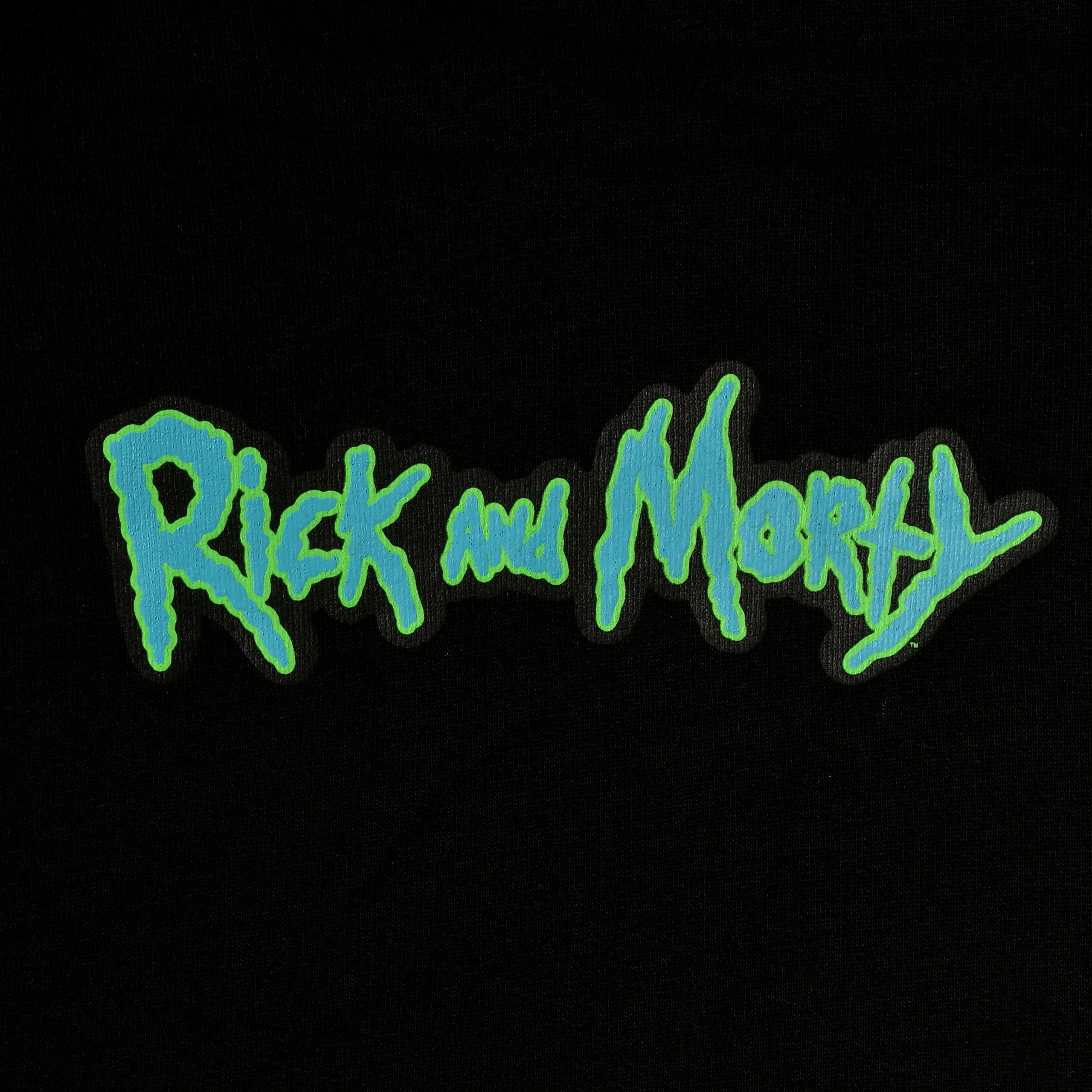Product image Rick and Morty - Portal Boyz Glow in the Dark Hoodie Black