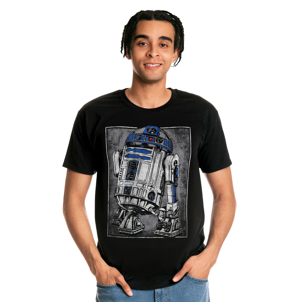 Produktbild Star Wars - R2D2 Portrait T-Shirt schwarz