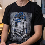 Produktbild Star Wars - R2D2 Portrait T-Shirt schwarz