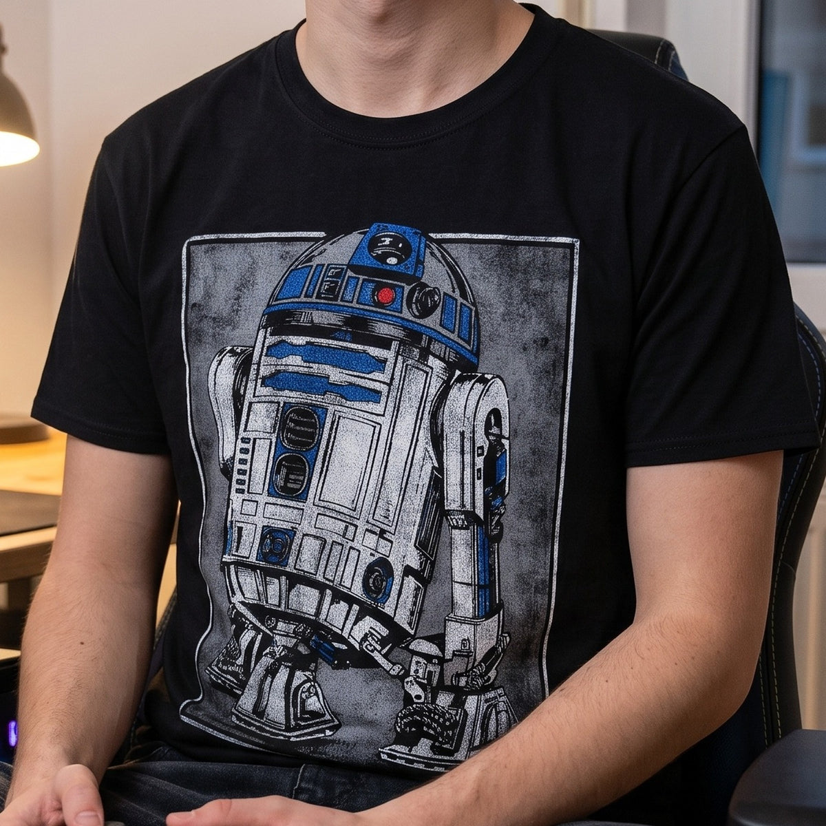 Produktbild Star Wars - R2D2 Portrait T-Shirt schwarz