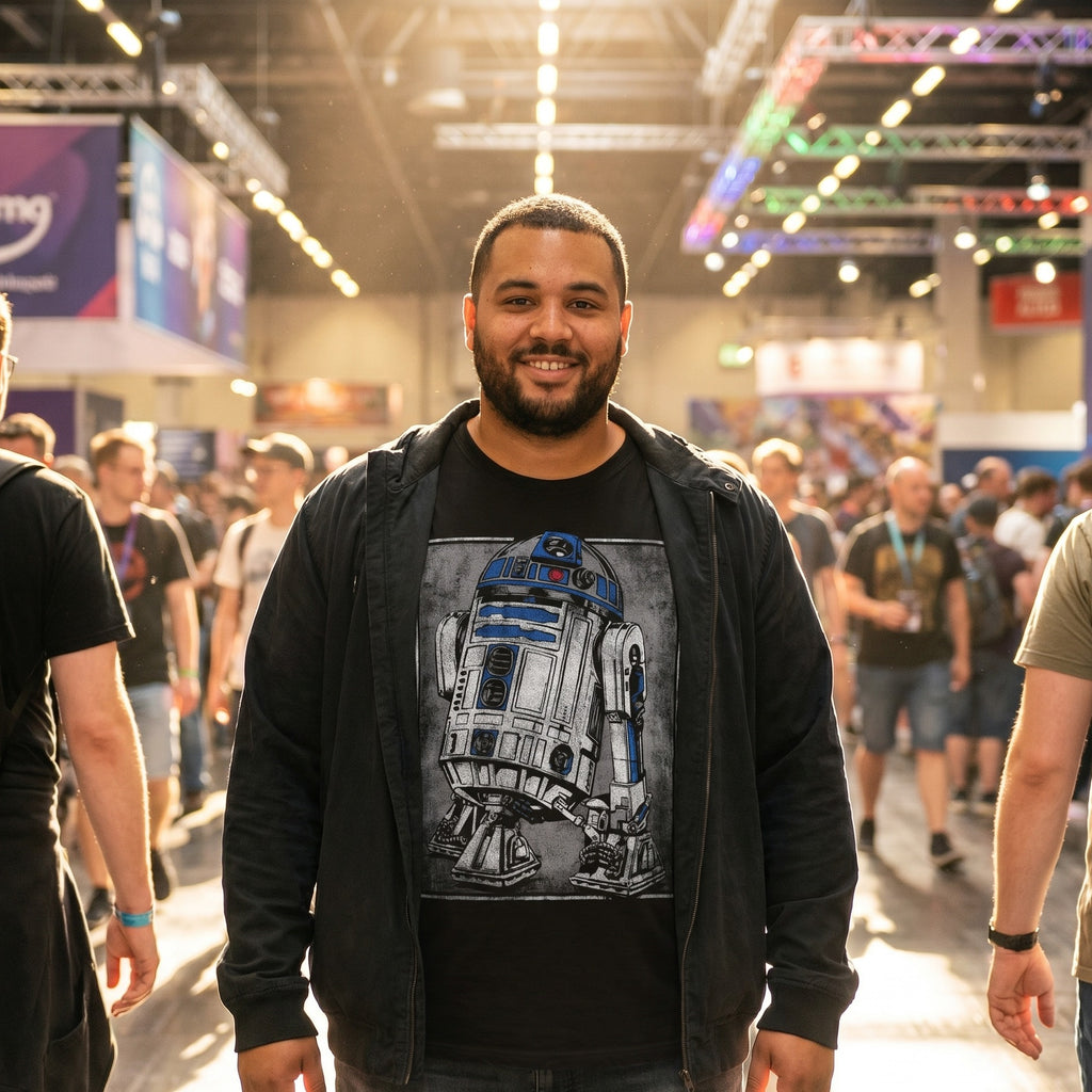 Produktbild Star Wars - R2D2 Portrait T-Shirt schwarz