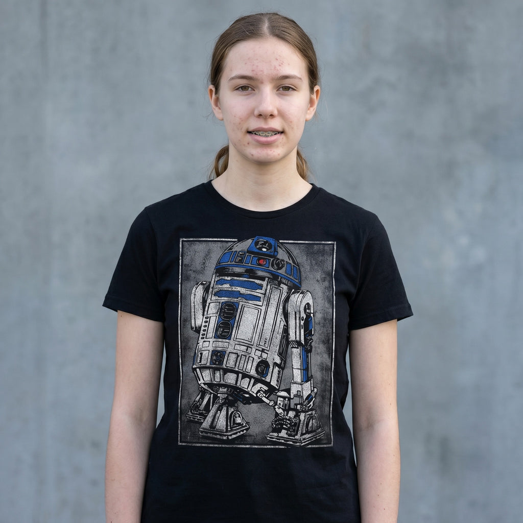 Produktbild Star Wars - R2D2 Portrait T-Shirt schwarz