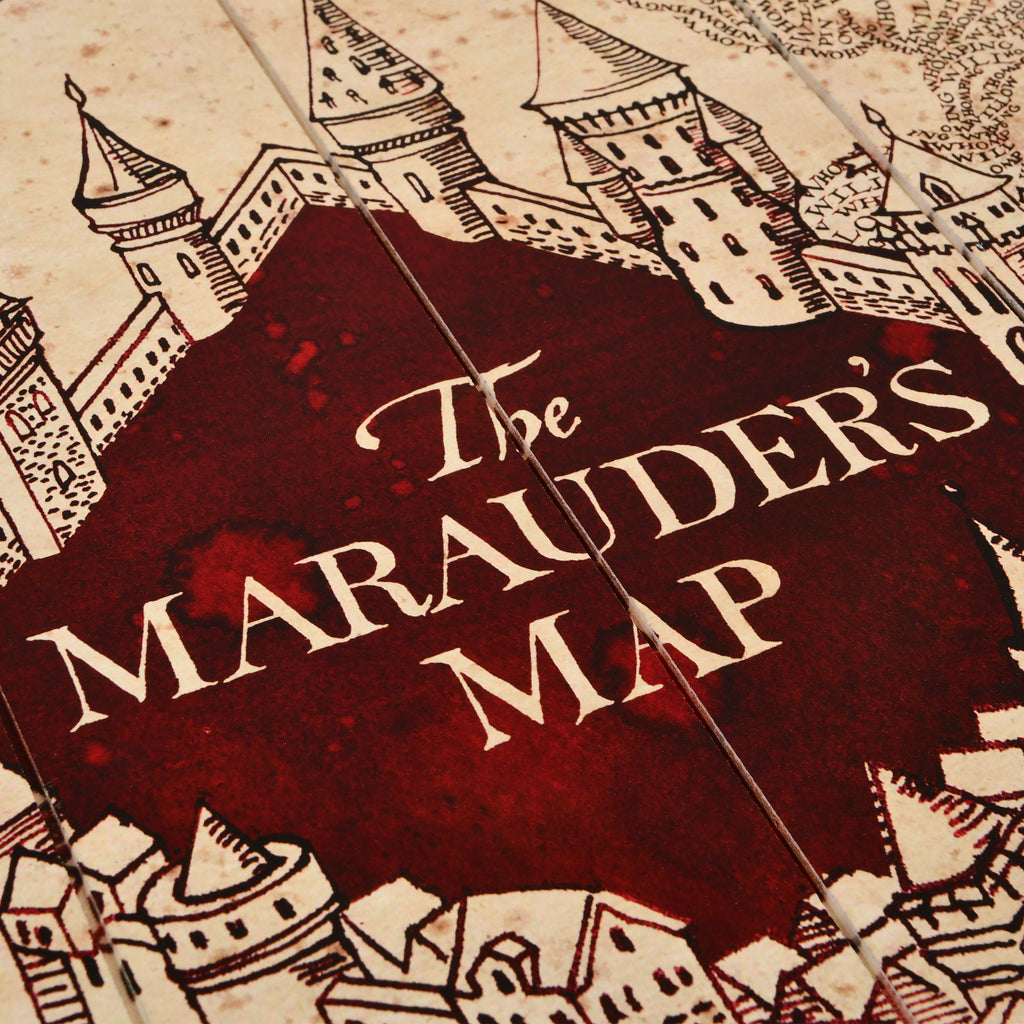 Produktbild Harry Potter - Karte des Rumtreibers Wandbild Holz