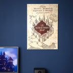 Produktbild Harry Potter - Karte des Rumtreibers Wandbild Holz