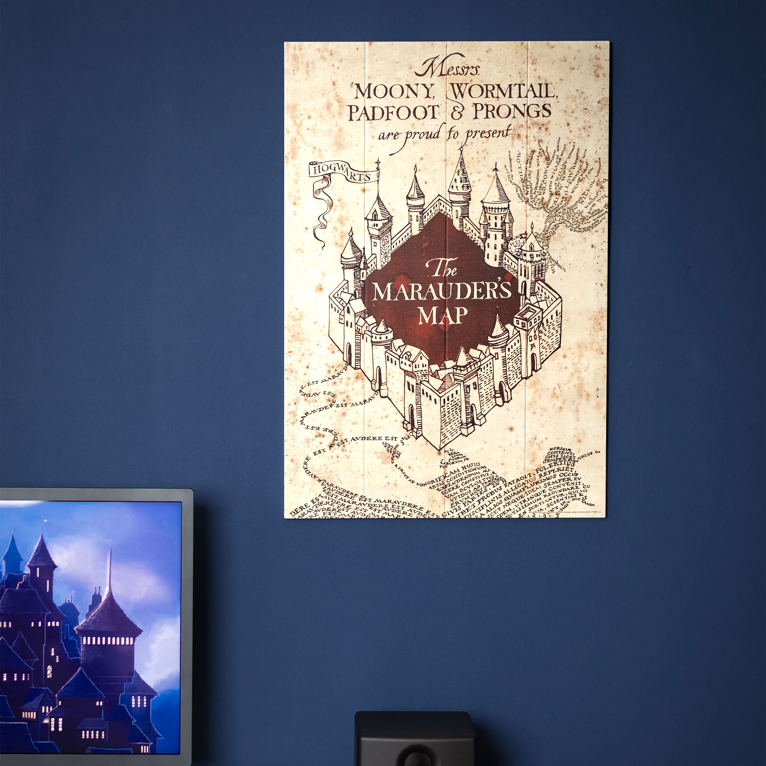Produktbild Harry Potter - Karte des Rumtreibers Wandbild Holz