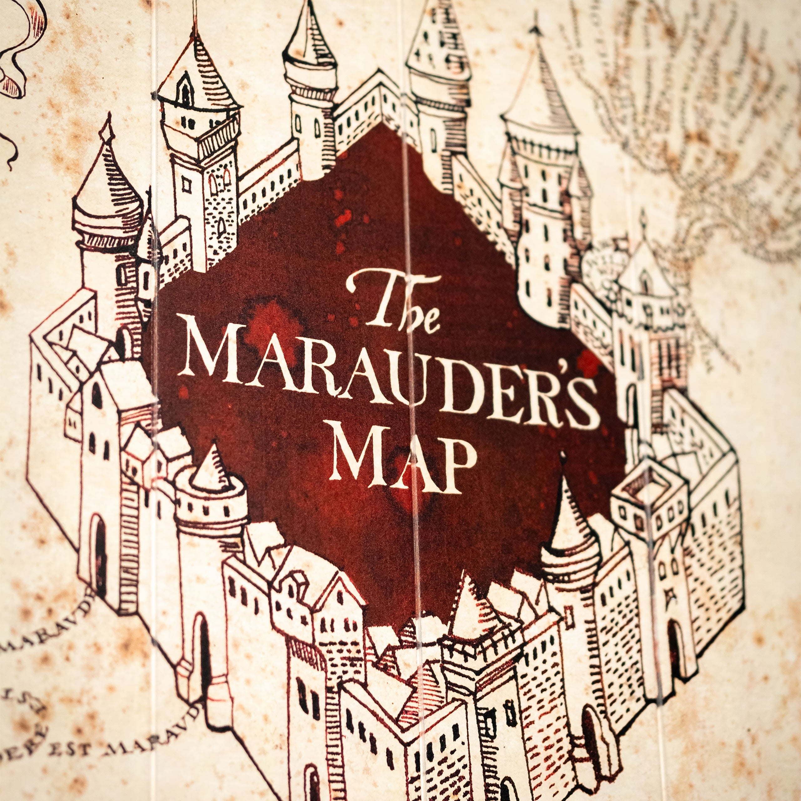 Produktbild Harry Potter - Karte des Rumtreibers Wandbild Holz