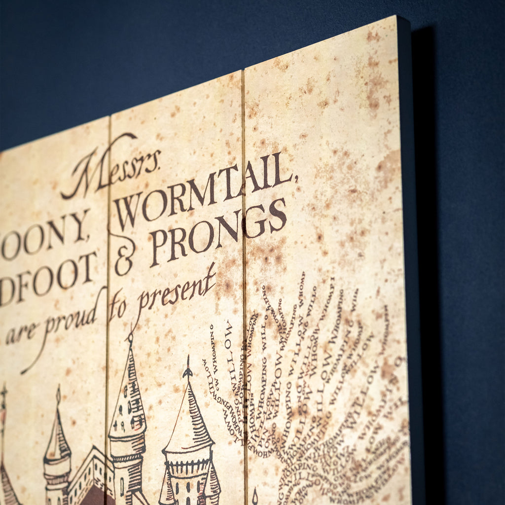 Produktbild Harry Potter - Karte des Rumtreibers Wandbild Holz