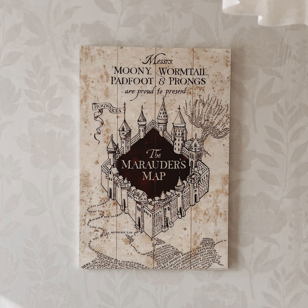 Produktbild Harry Potter - Karte des Rumtreibers Wandbild Holz