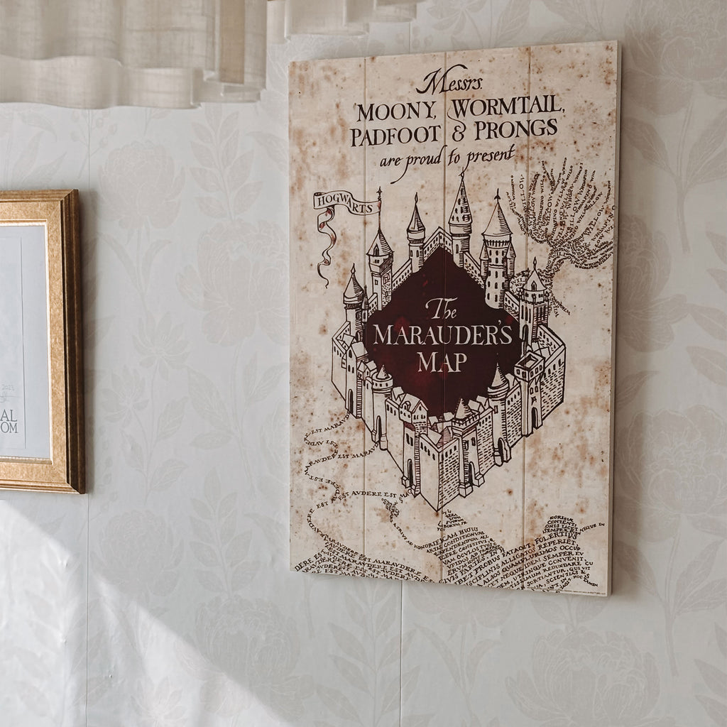 Produktbild Harry Potter - Karte des Rumtreibers Wandbild Holz