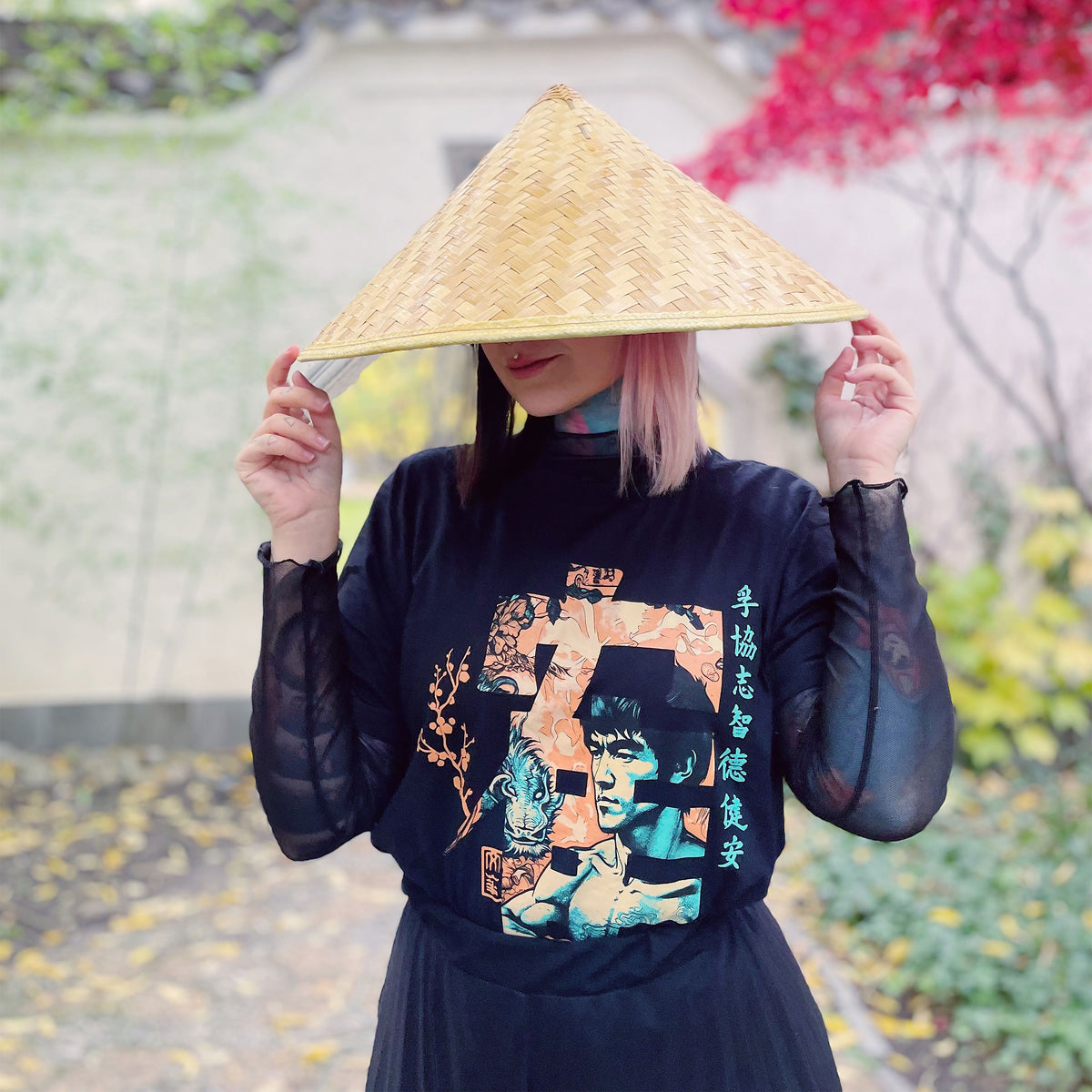 Produktbild Kung Fu Calligraphy T-Shirt für Bruce Lee Fans schwarz