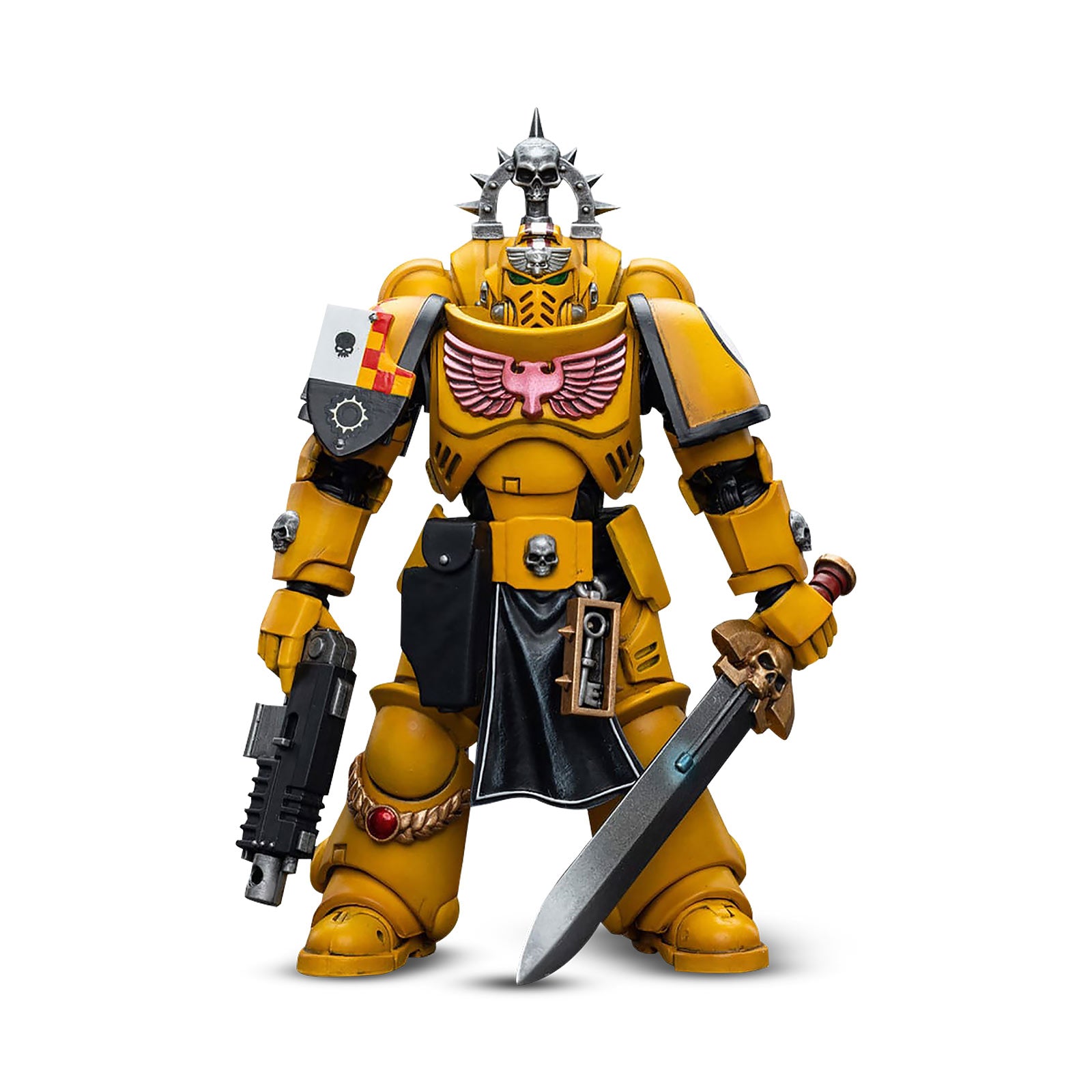 Produktbild Warhammer 40k - Imperial Fists Lieutenant mit Power Schwert Actionfigur 1:18