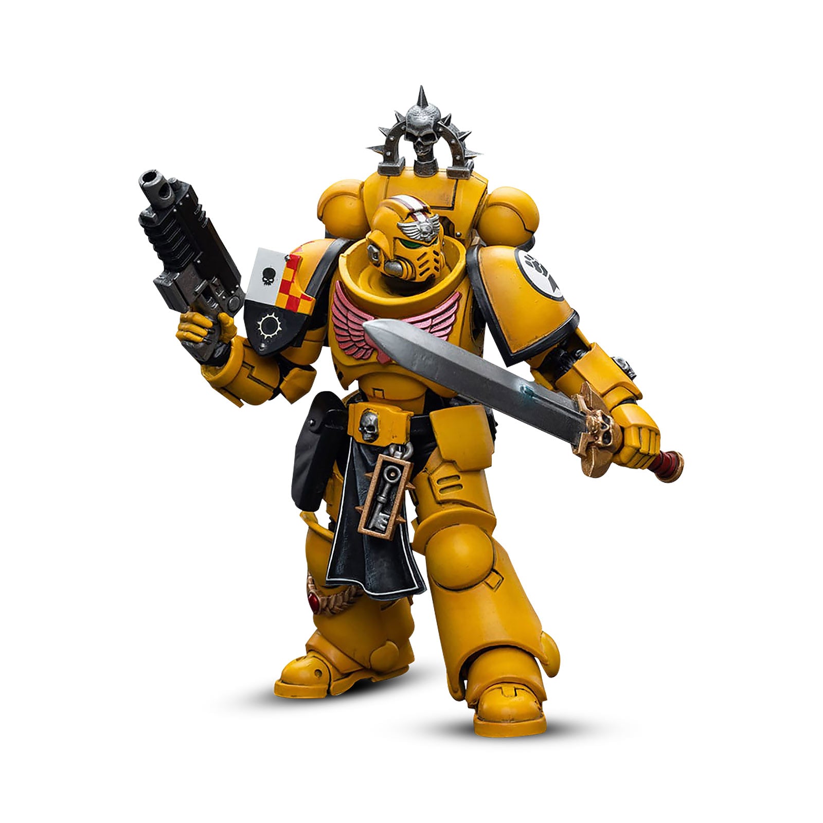 Produktbild Warhammer 40k - Imperial Fists Lieutenant mit Power Schwert Actionfigur 1:18