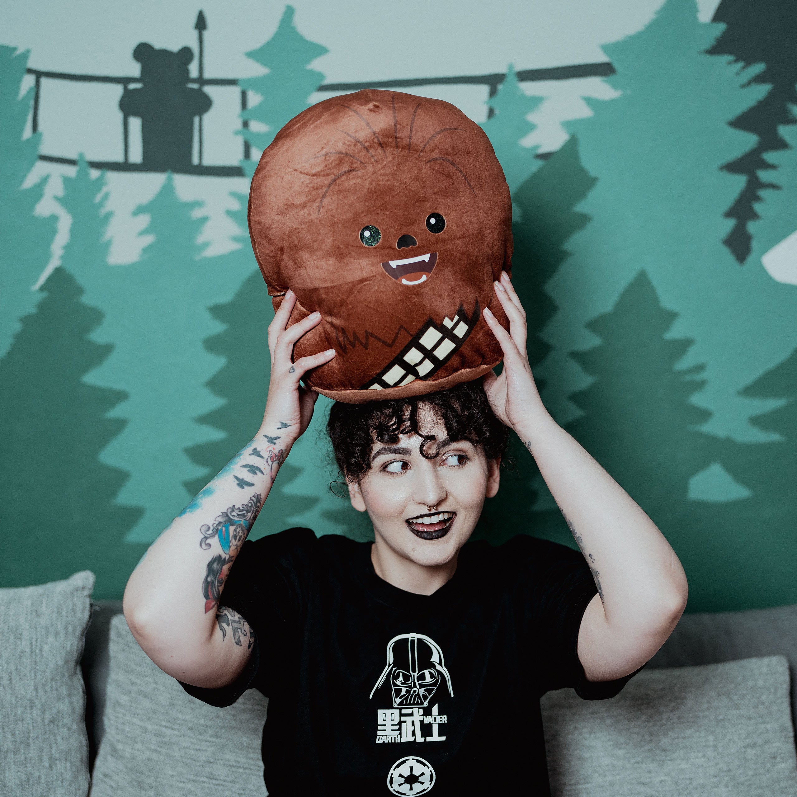 Produktbild Chewbacca Squishy Beanies Plüsch Kissen 39cm - Star Wars