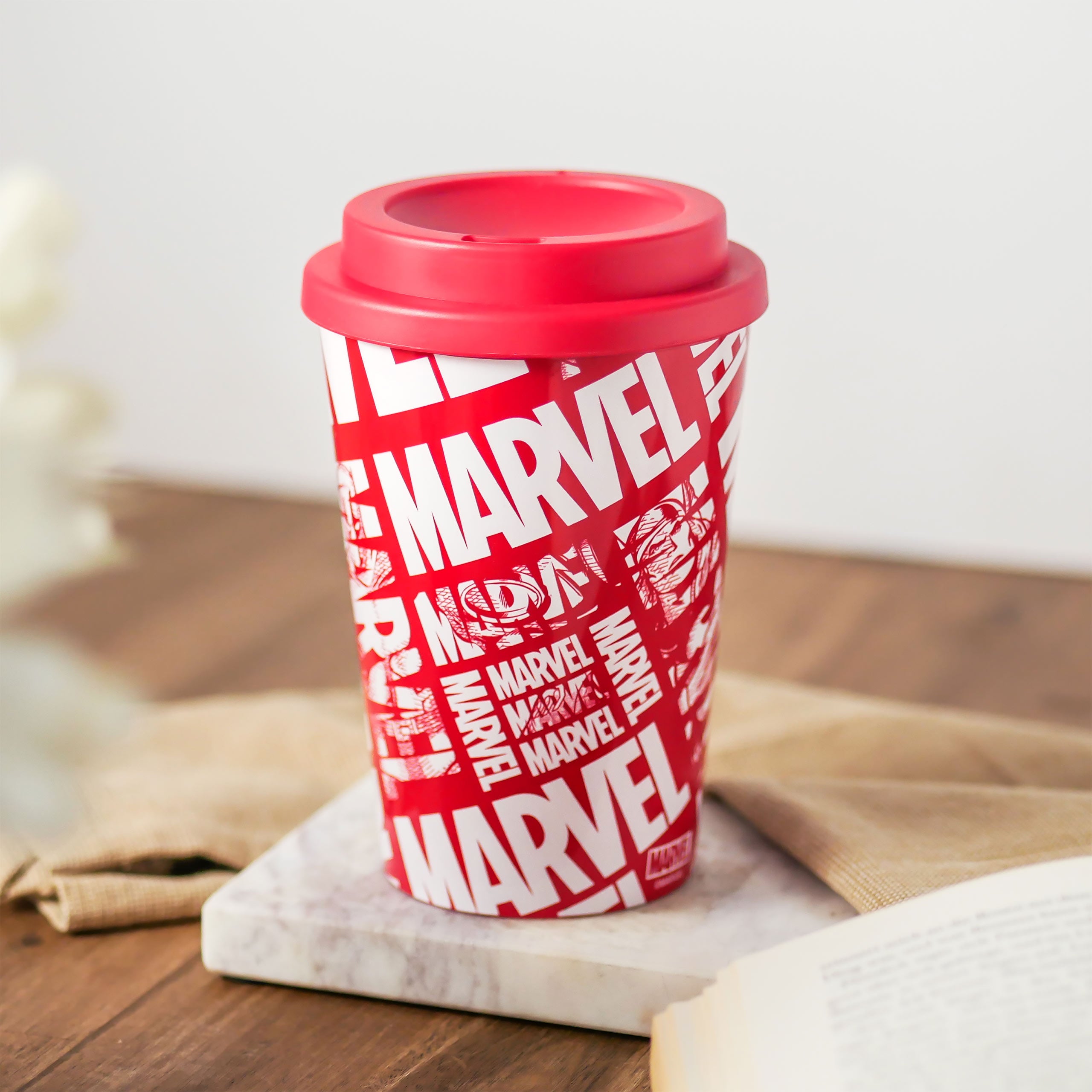 Produktbild Marvel - Comic Logo To Go Becher
