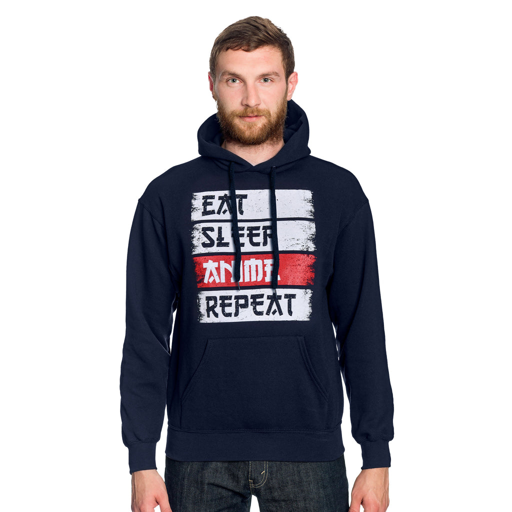 Daily Routine Hoodie für Anime Fans blau