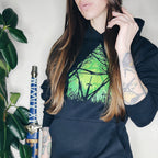 Produktbild Masterschwert im Wald Hoodie für Zelda Fans schwarz