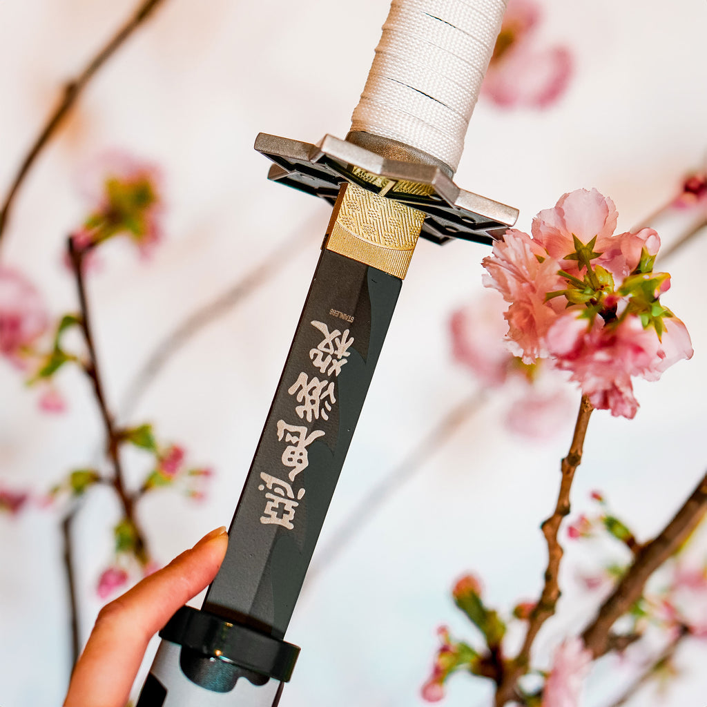 Produktbild Sanemi Katana Replik mit Saya für Demon Slayer Fans