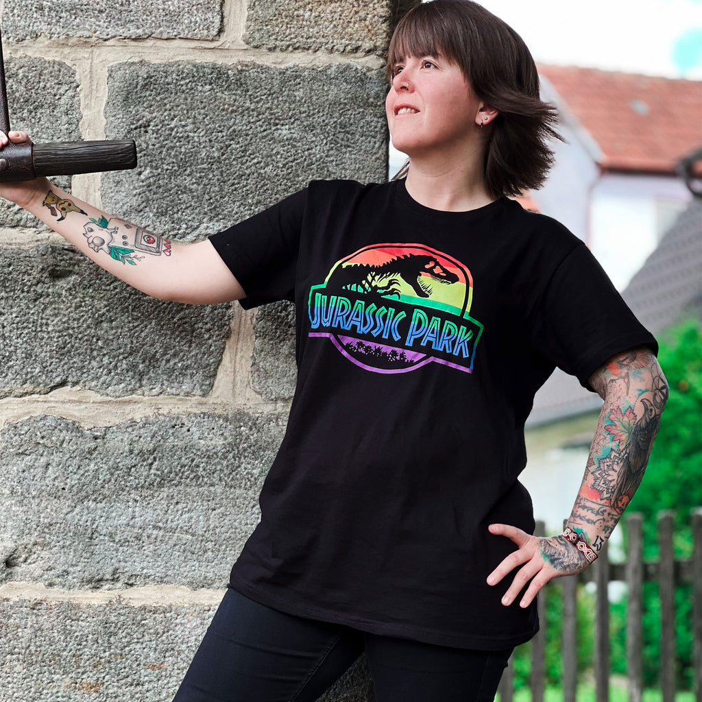 Produktbild Jurassic Park - Pride Logo T-Shirt schwarz
