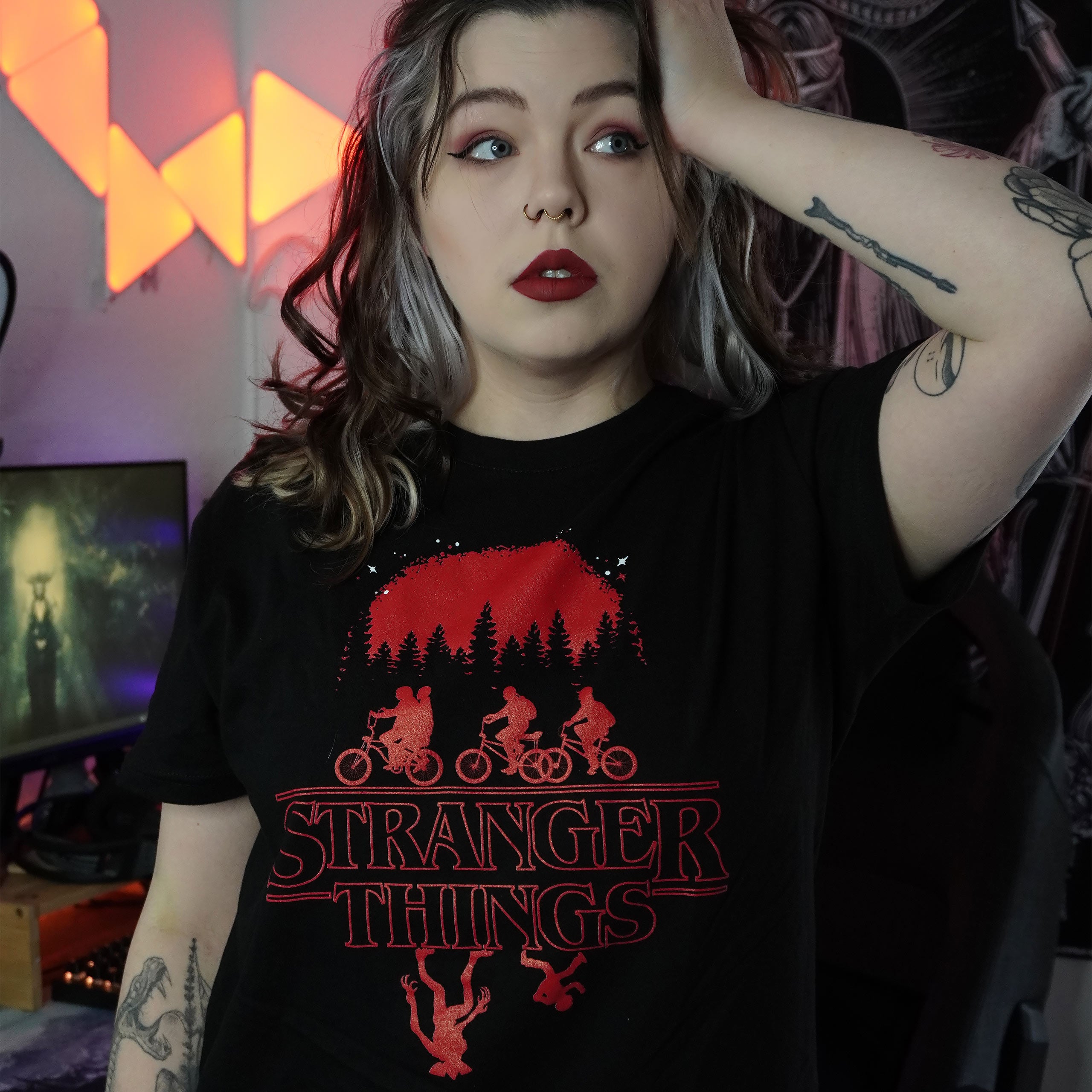 Produktbild Stranger Things - Silhouette T-Shirt schwarz