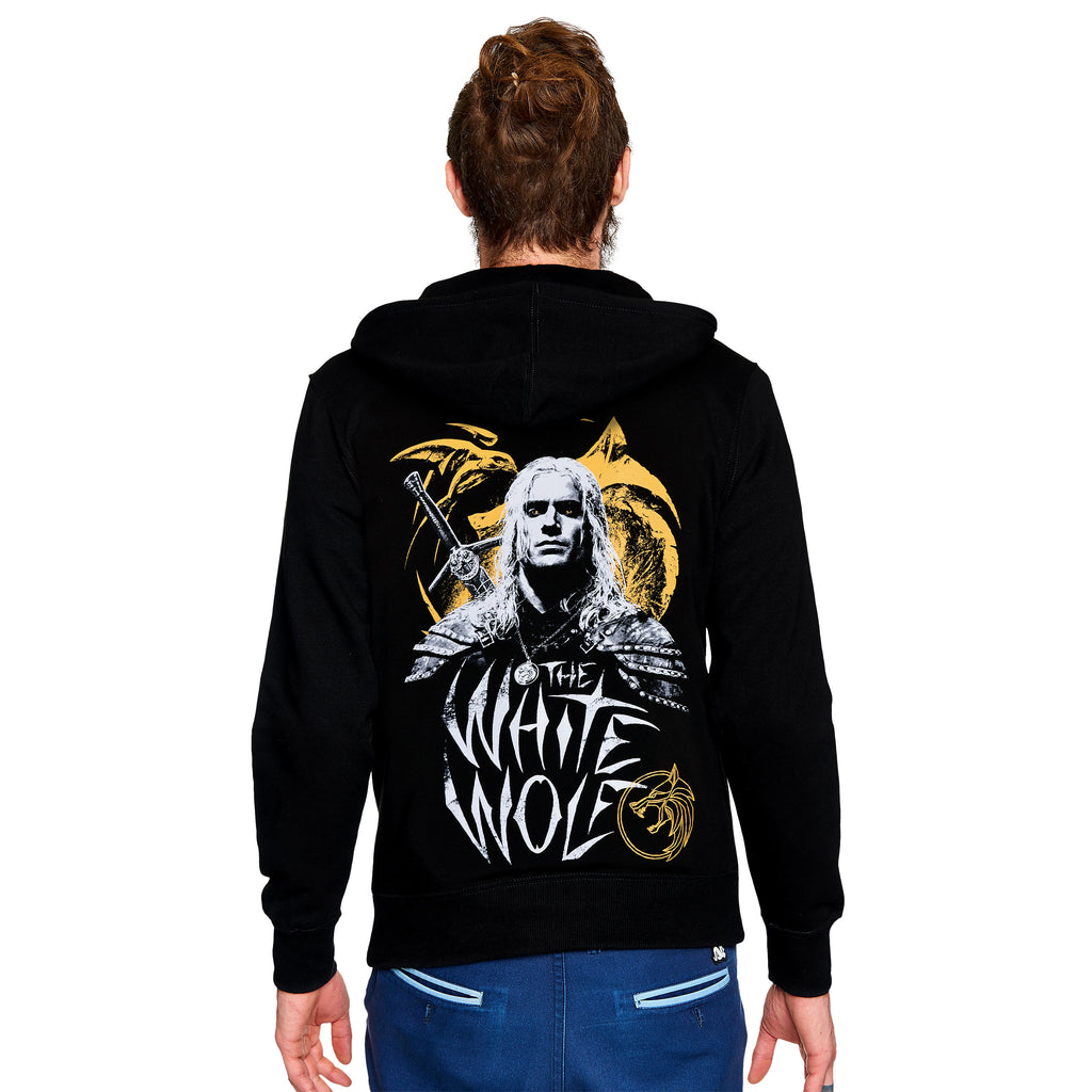 Product image Witcher - Geralt White Wolf Hoodie Black