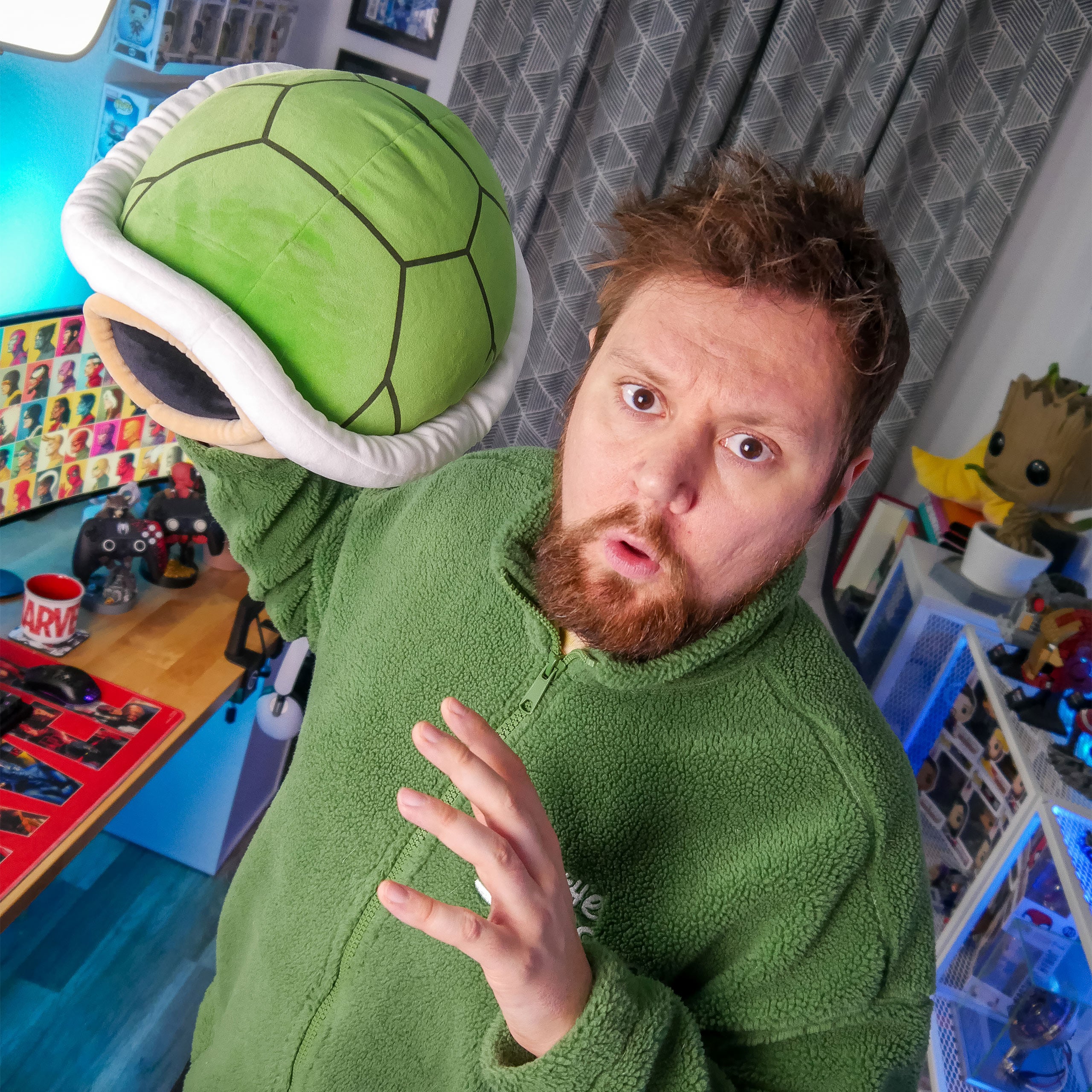 Produktbild Super Mario - Grüner Panzer Mocchi-Mocchi Plüsch Figur XL